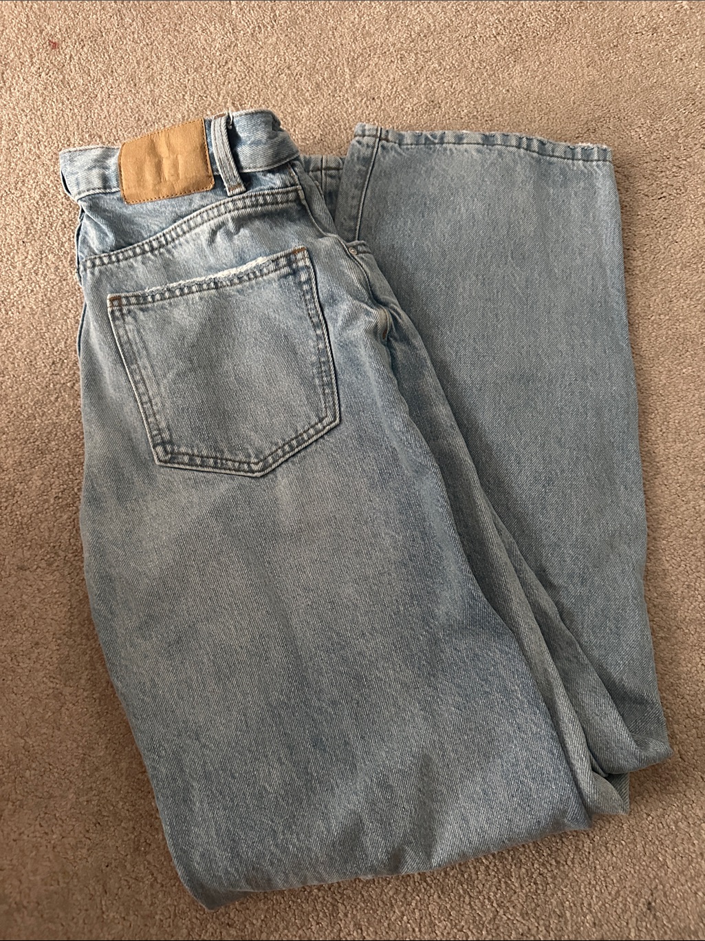 Cotton On Light Blue Relaxed Fit Womens Jeans